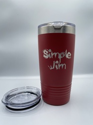 20 oz. Stainless Double-Wall Tumbler (RED SIMPLE JIM EDITION)